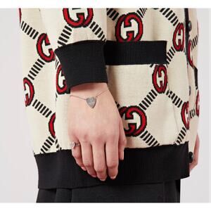 GUCCI ブレスレット シルバー Blind for love Sterling Silver Blind For Love 6mm Cuff Bracelet | Zachary's